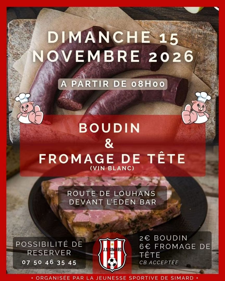 VENTE BOUDIN & FROMAGE DE TÊTE
